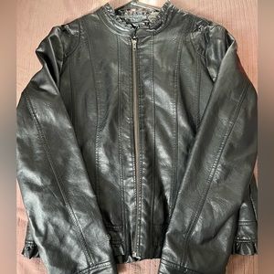 Black leather jacket!